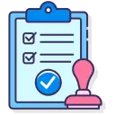 permitting and routing icon